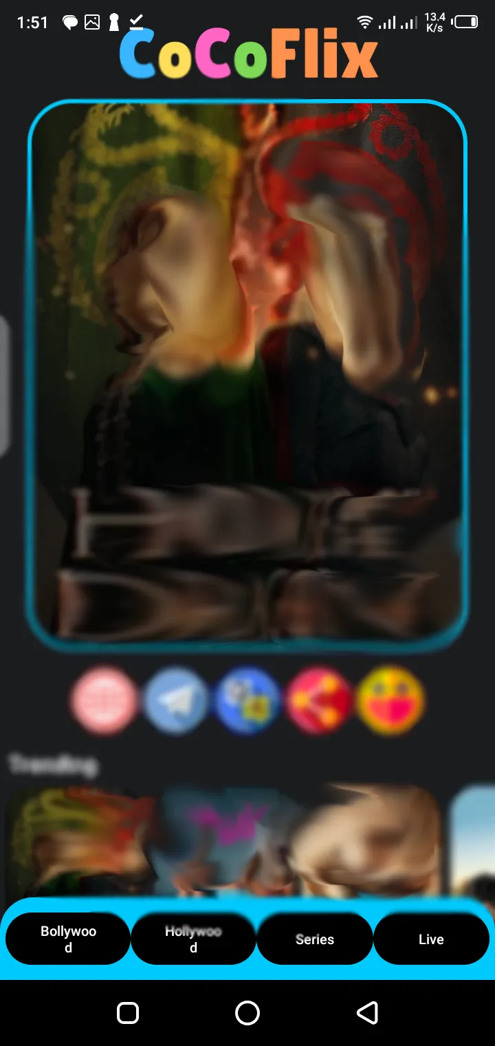 CocoFlix APK home screen